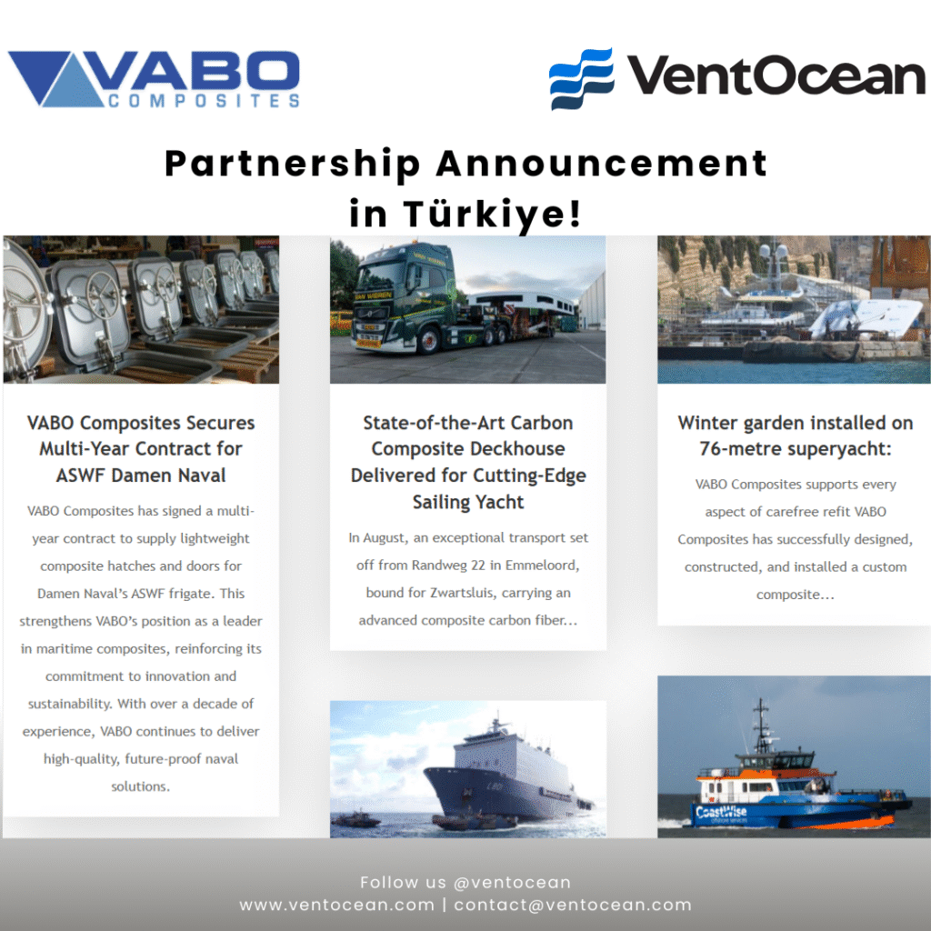 VABO Composites appoints VentOcean as their exclusive representative in Türkiye!